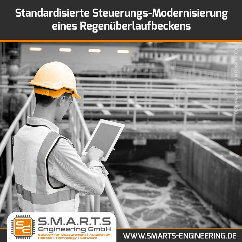 Standardisierte Steuerungs-Modernisierung eines Regenüberlaufbeckens